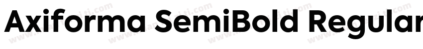 Axiforma SemiBold Regular字体转换